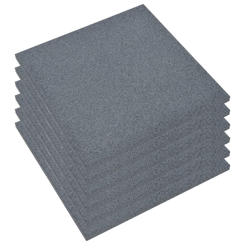 Afbeelding laden in galerijviewer, Vidaxl valtegels 6 st 50x50x3 cm rubber grijs