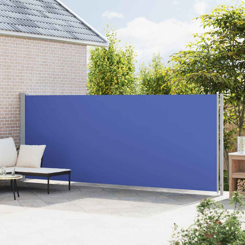 Afbeelding laden in galerijviewer, Vidaxl tuinscherm uittrekbaar 180x600 cm blauw