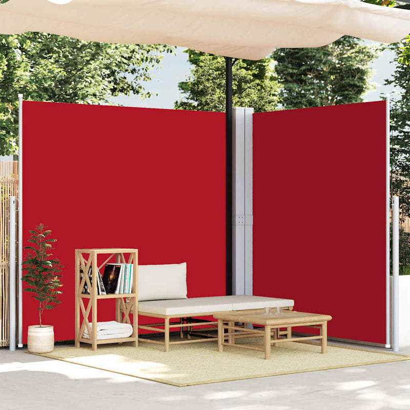 Afbeelding laden in galerijviewer, Vidaxl windscherm uittrekbaar 200x600 cm rood