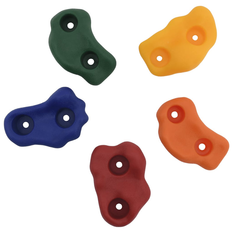 Afbeelding laden in galerijviewer, VidaXL Klimstenen 50 st met touw meerkleurig