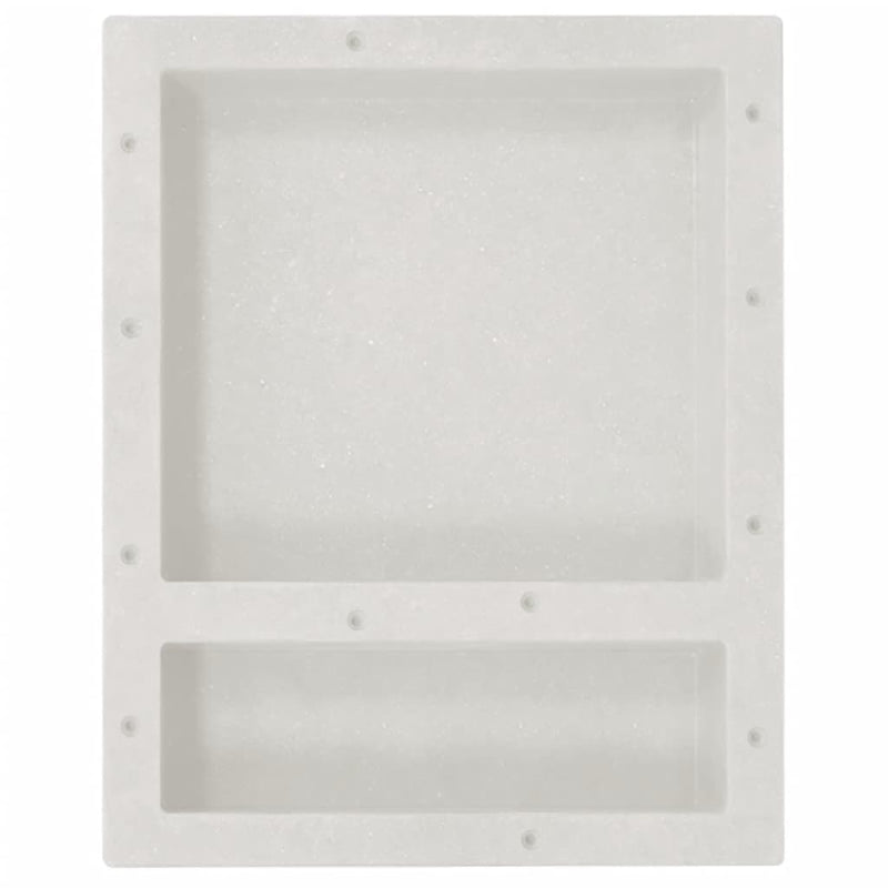 Afbeelding laden in galerijviewer, VidaXL Douchenis met 2 vakken 41x51x10 cm matwit
