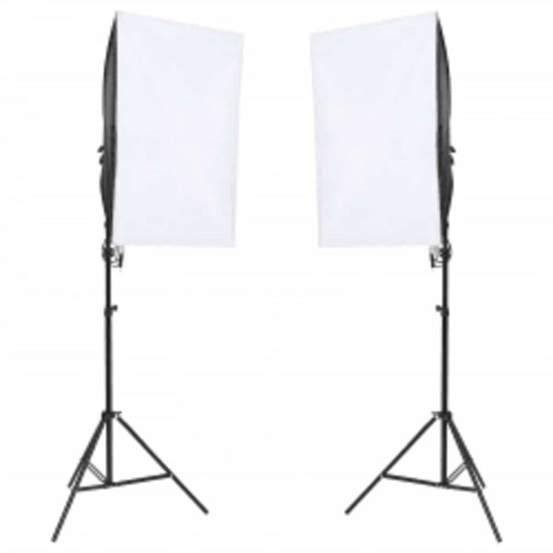 Afbeelding laden in galerijviewer, Vidaxl fotostudioset met verlichtingsset en achtergrond