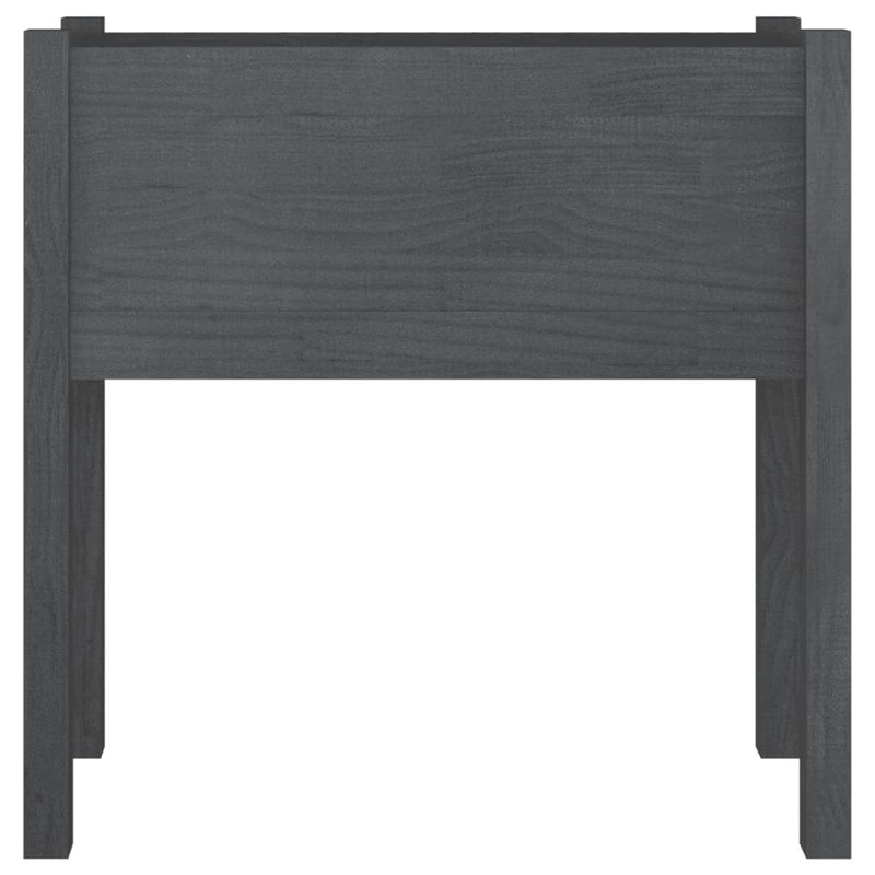 Afbeelding laden in galerijviewer, Vidaxl plantenbak 70x31x70 cm massief grenenhout grijs