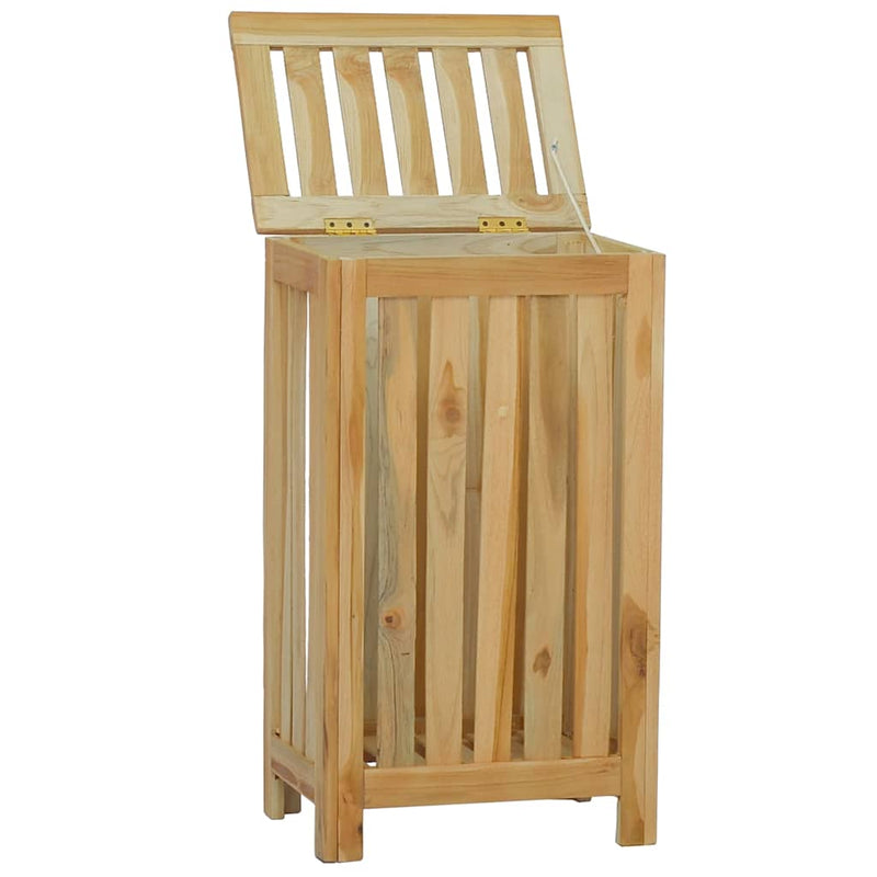 Afbeelding laden in galerijviewer, Vidaxl wasmand 35x25x60 cm massief teakhout