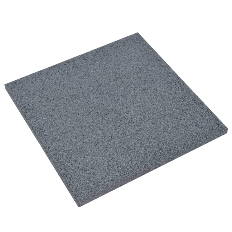 Afbeelding laden in galerijviewer, VidaXL Valtegels 12 st 50x50x3 cm rubber grijs