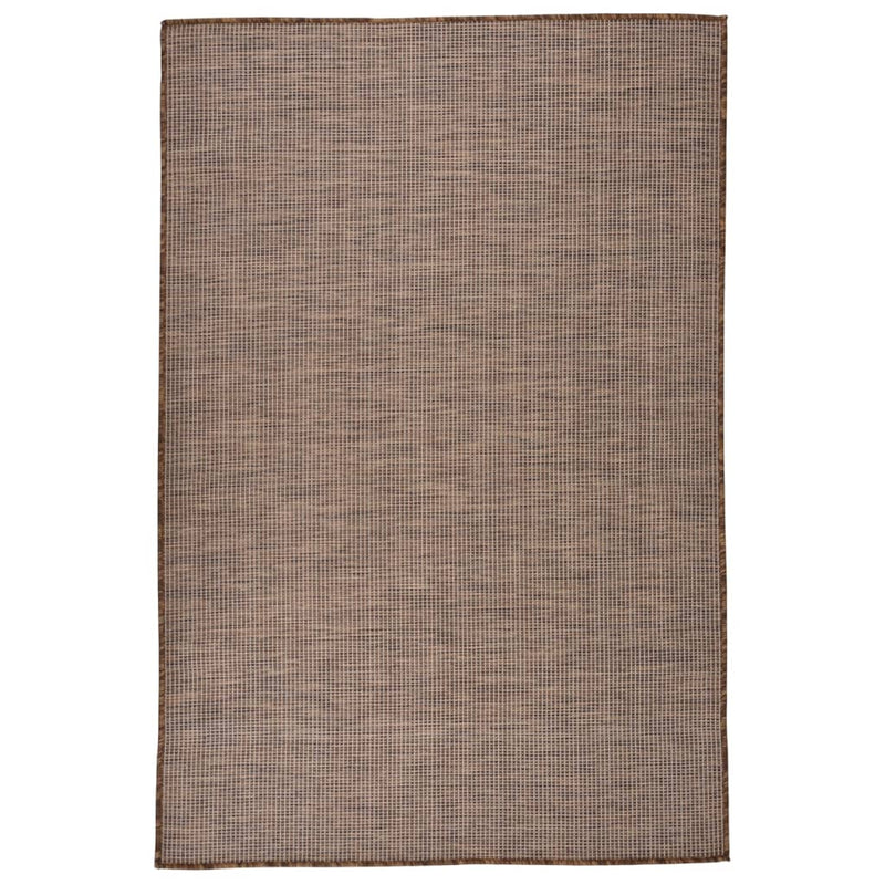 Afbeelding laden in galerijviewer, VidaXL Buitenkleed platgeweven 120x170 cm bruin