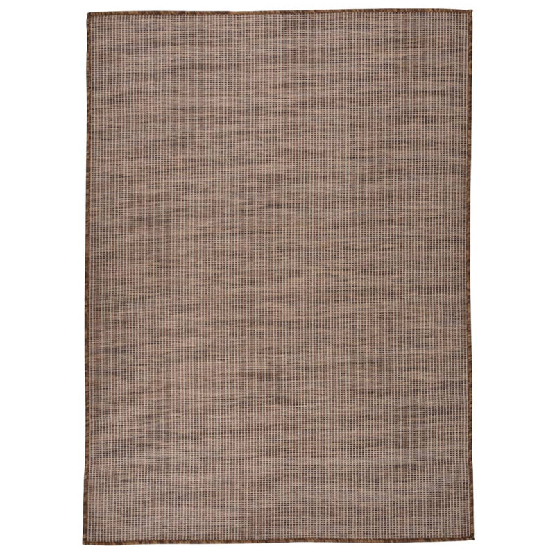 Afbeelding laden in galerijviewer, Vidaxl buitenkleed platgeweven 200x280 cm bruin
