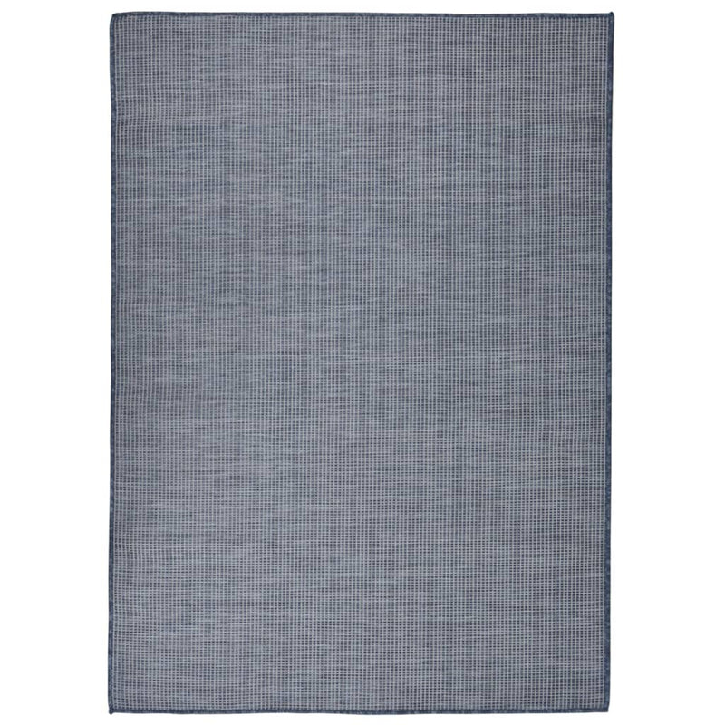 Afbeelding laden in galerijviewer, Vidaxl buitenkleed platgeweven 200x280 cm blauw
