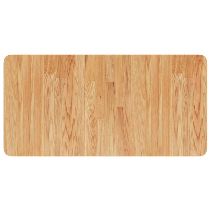 Afbeelding laden in galerijviewer, Vidaxl wastafelblad 80x40x1,5cm behandeld massief hout lichtbruin