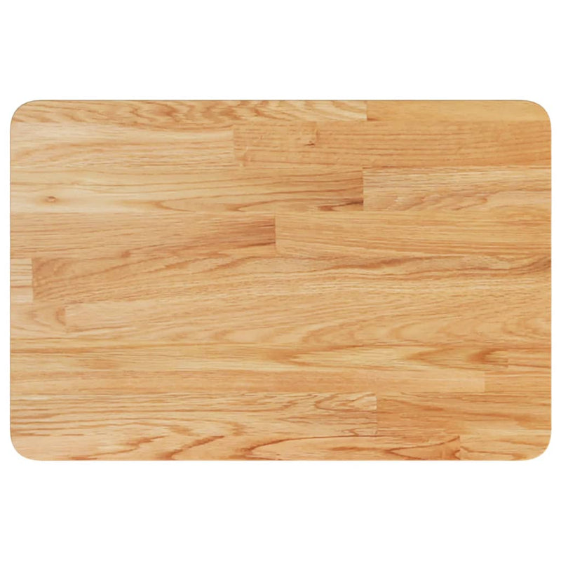 Afbeelding laden in galerijviewer, Vidaxl wastafelblad 60x40x1,5cm behandeld massief hout lichtbruin