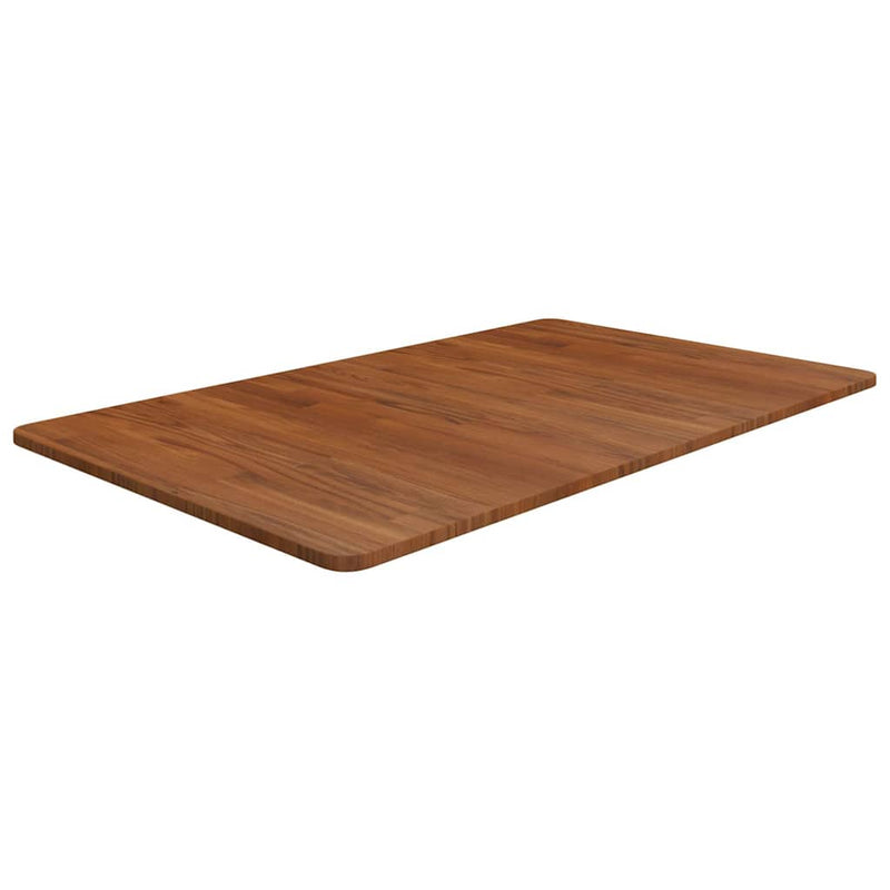 Afbeelding laden in galerijviewer, Vidaxl wastafelblad 100x60x1,5cm behandeld massief hout donkerbruin