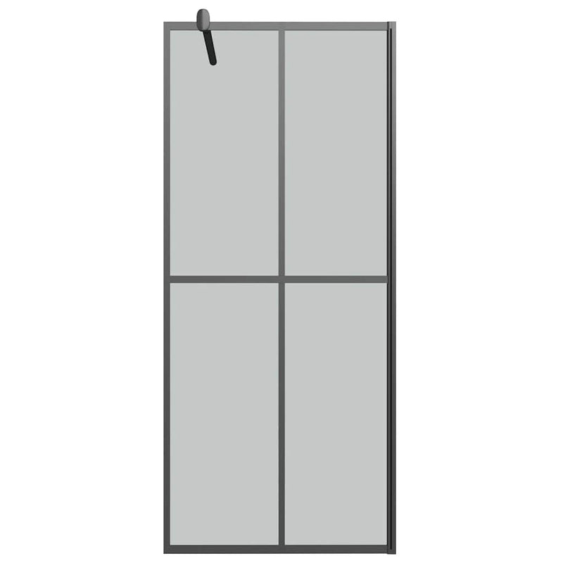 Afbeelding laden in galerijviewer, Vidaxl inloopdouchescherm 90x195 cm donker gehard glas