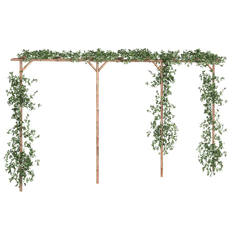 Afbeelding laden in galerijviewer, Vidaxl pergola 385x40x205 cm bamboe
