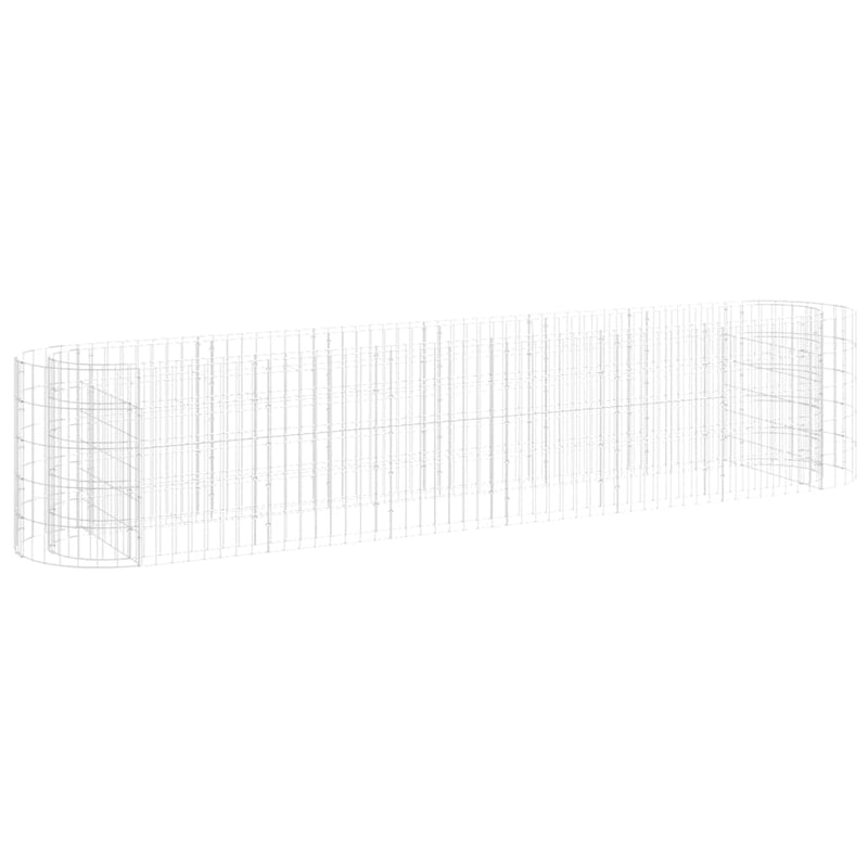 Afbeelding laden in galerijviewer, Vidaxl gabion plantenbak verhoogd 260x50x50 cm gegalvaniseerd ijzer