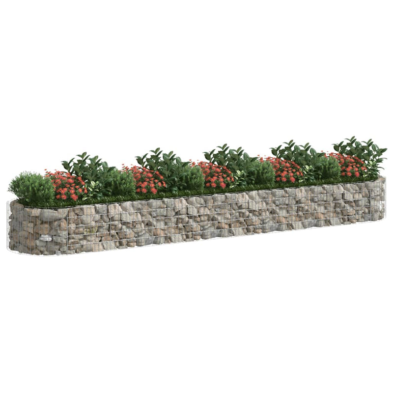 Afbeelding laden in galerijviewer, VidaXL Gabion plantenbak verhoogd 500x100x50 cm gegalvaniseerd ijzer