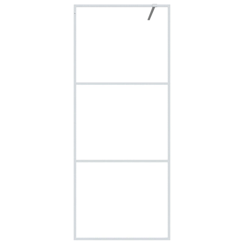 Afbeelding laden in galerijviewer, Vidaxl inloopdouchewand 80x195 cm transparant esg-glas wit