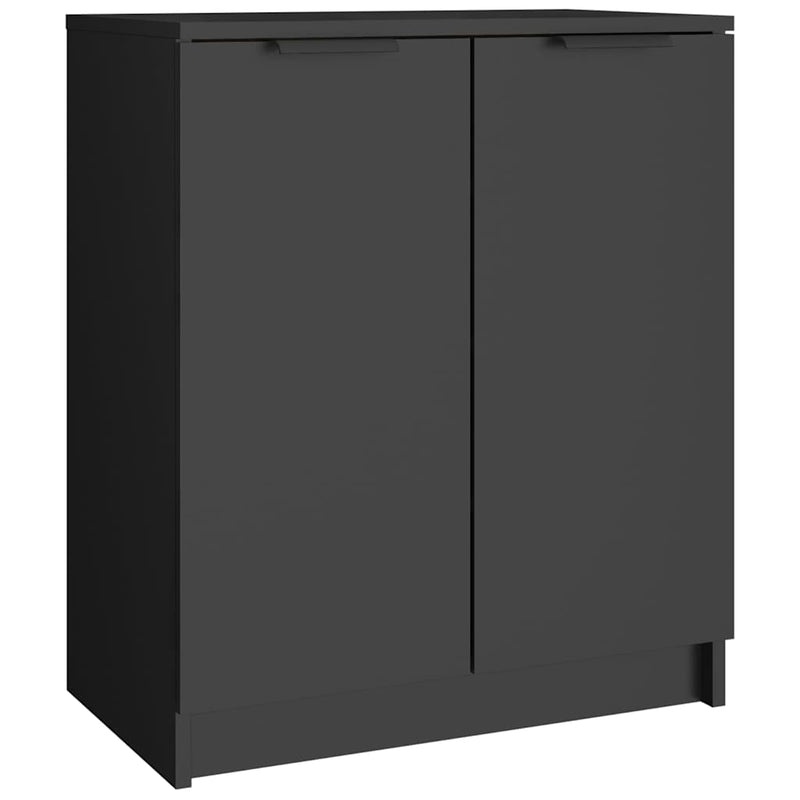 Afbeelding laden in galerijviewer, Vidaxl schoenenkast 59x35x70 cm bewerkt hout zwart