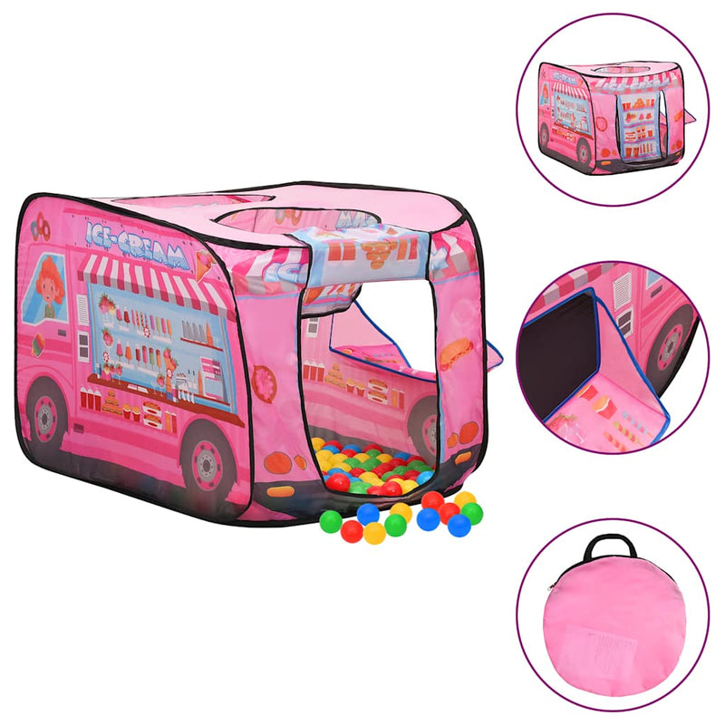 Afbeelding laden in galerijviewer, Vidaxl kinderspeeltent 70x112x70 cm roze