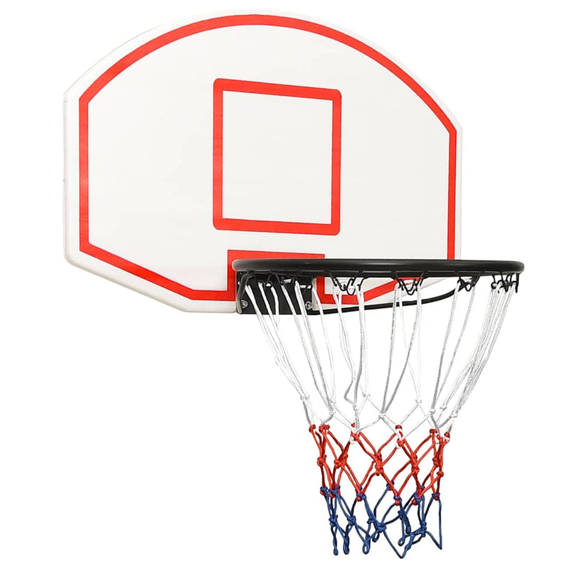 Afbeelding laden in galerijviewer, Vidaxl basketbalbord 71x45x2 cm polyetheen wit