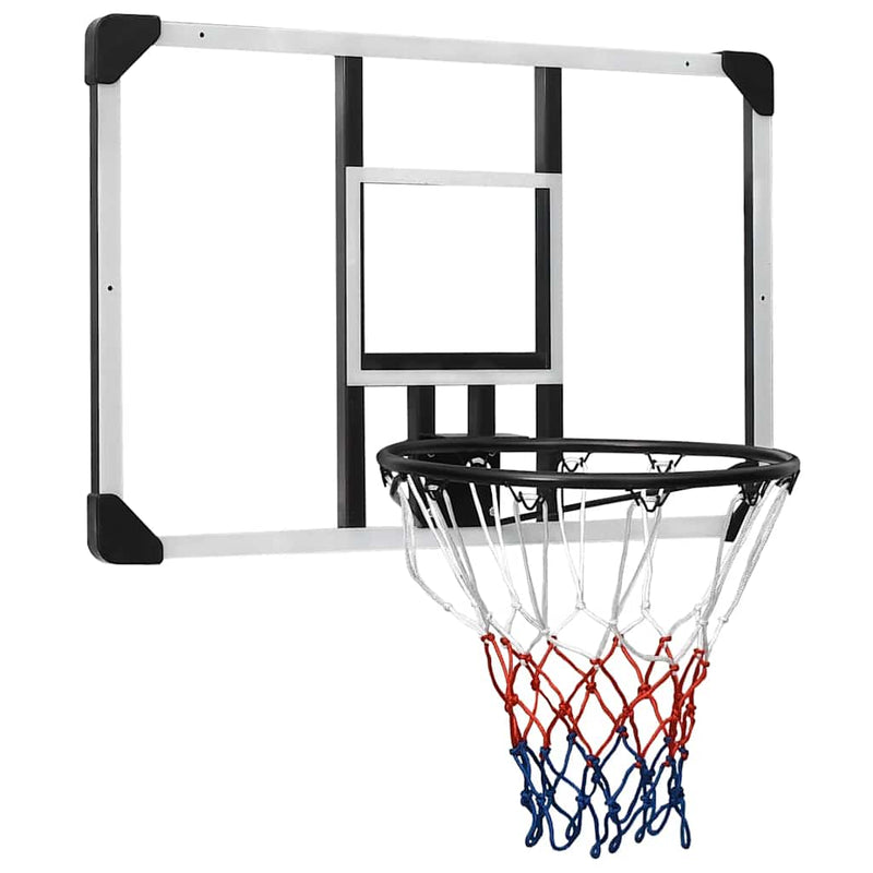 Afbeelding laden in galerijviewer, Vidaxl basketbalbord 90x60x2,5 cm polycarbonaat transparant