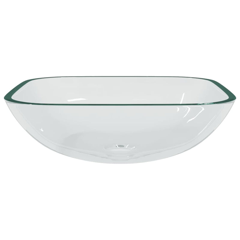 Afbeelding laden in galerijviewer, Vidaxl wasbak 42x42x14 cm glas transparant