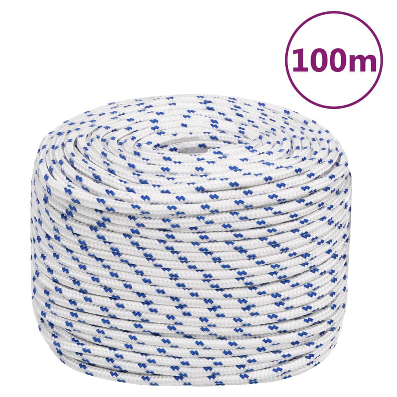 Afbeelding laden in galerijviewer, Vidaxl boot touw 10 mm 100 m polypropyleen wit