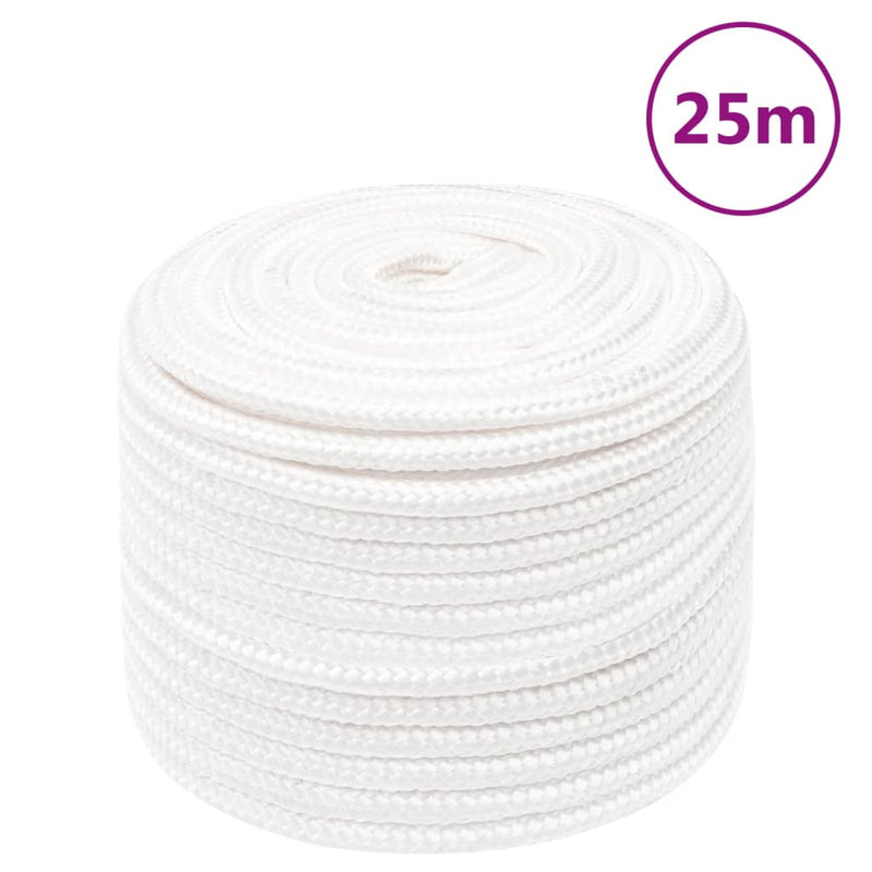 Afbeelding laden in galerijviewer, Vidaxl boottouw 12 mm 25 m polypropyleen volwit