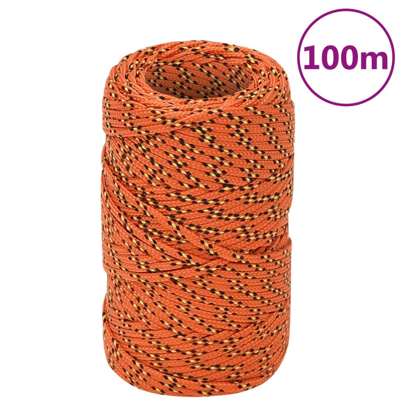 Afbeelding laden in galerijviewer, Vidaxl boottouw 2 mm 100 m polypropyleen oranje