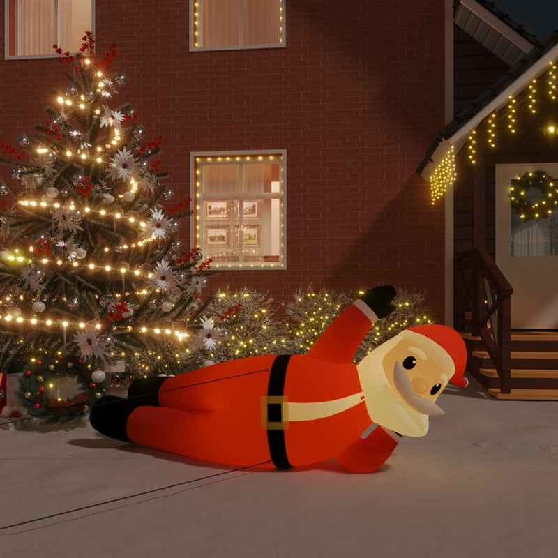 Afbeelding laden in galerijviewer, VidaXL Kerstman opblaasbaar LED 160 cm