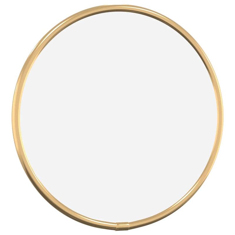 Afbeelding laden in galerijviewer, Vidaxl wandspiegel rond ø20 cm goudkleurig