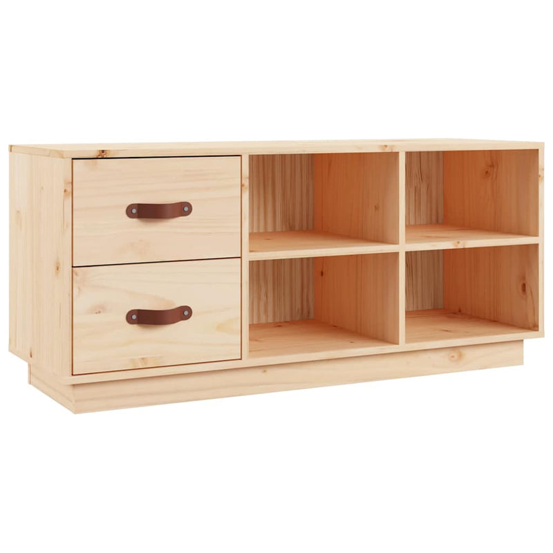 Afbeelding laden in galerijviewer, Vidaxl schoenenbank 100x34x45 cm massief grenenhout