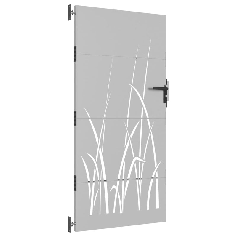 Afbeelding laden in galerijviewer, Vidaxl poort 85x175 cm grasontwerp cortenstaal