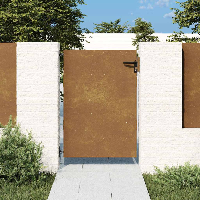 Afbeelding laden in galerijviewer, Vidaxl poort 85x125 cm cortenstaal
