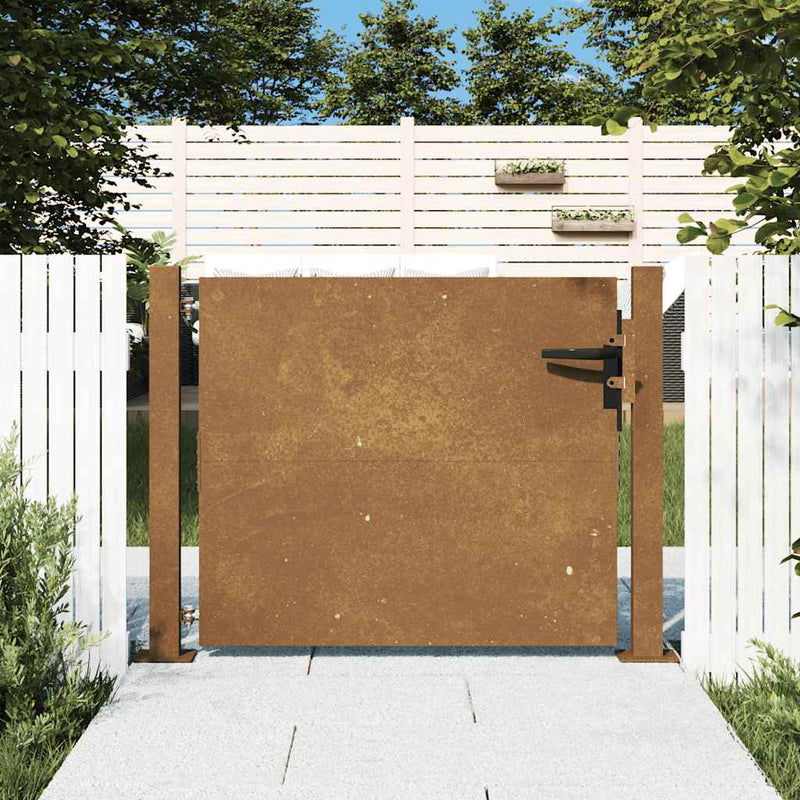 Afbeelding laden in galerijviewer, Vidaxl poort 100x75 cm cortenstaal