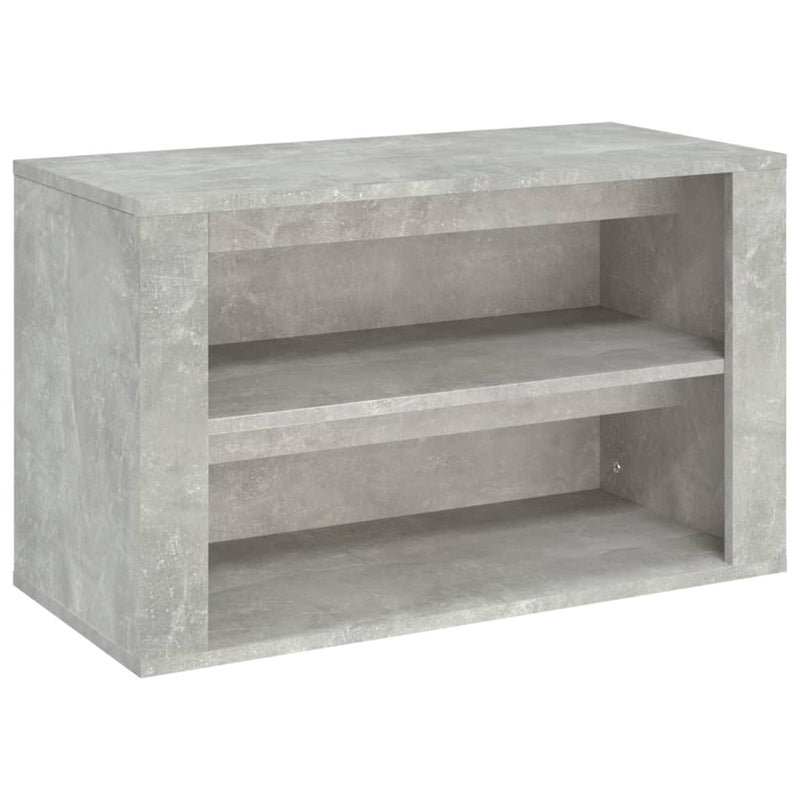 Afbeelding laden in galerijviewer, Vidaxl schoenenkast 75x35x45 cm bewerkt hout betongrijs
