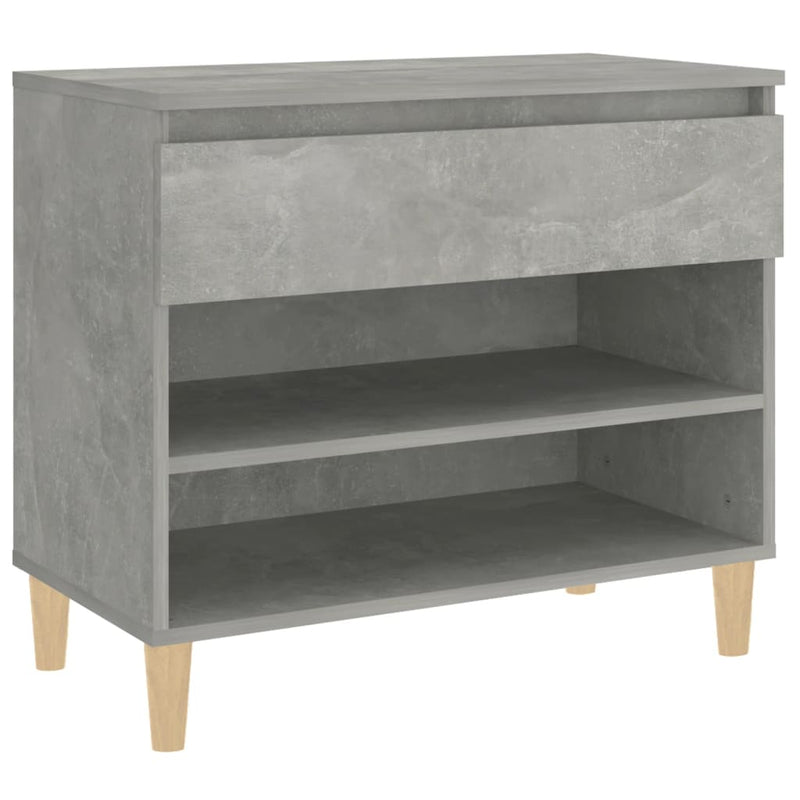 Afbeelding laden in galerijviewer, Vidaxl schoenenkast 70x36x60 cm bewerkt hout betongrijs