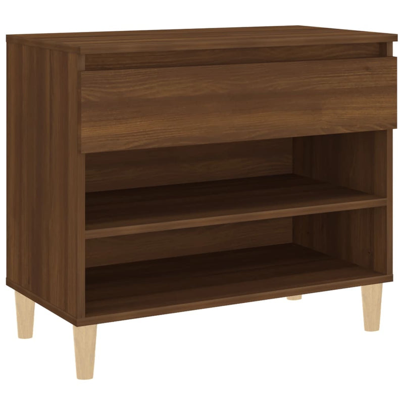 Afbeelding laden in galerijviewer, Vidaxl schoenenkast 70x36x60 cm bewerkt hout bruin eikenkleur