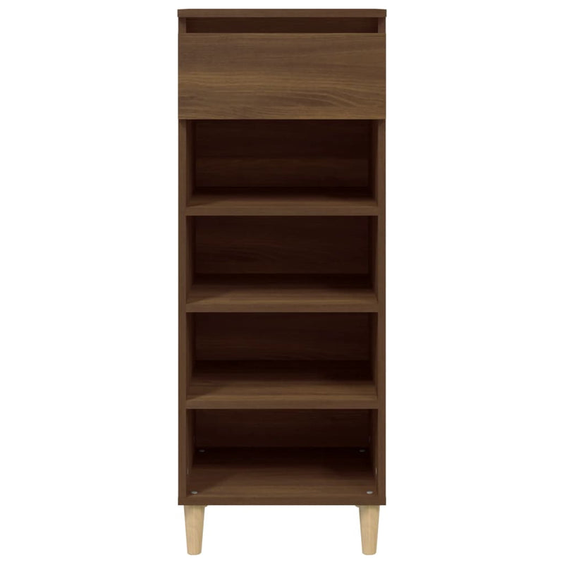 Afbeelding laden in galerijviewer, Vidaxl schoenenkast 40x36x105 cm bewerkt hout bruin eikenkleur