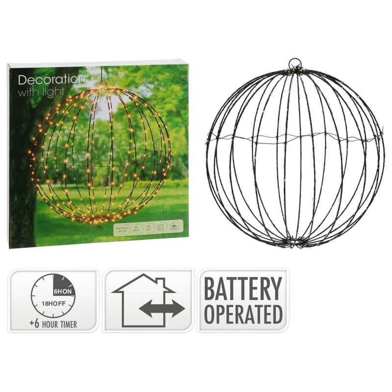 Afbeelding laden in galerijviewer, ProGarden ProGarden Bollamp inklapbaar LED 30 cm