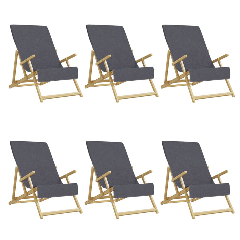 Afbeelding laden in galerijviewer, Vidaxl strandhanddoeken 6 st 400 g m² 60x135 cm stof antracietkleurig