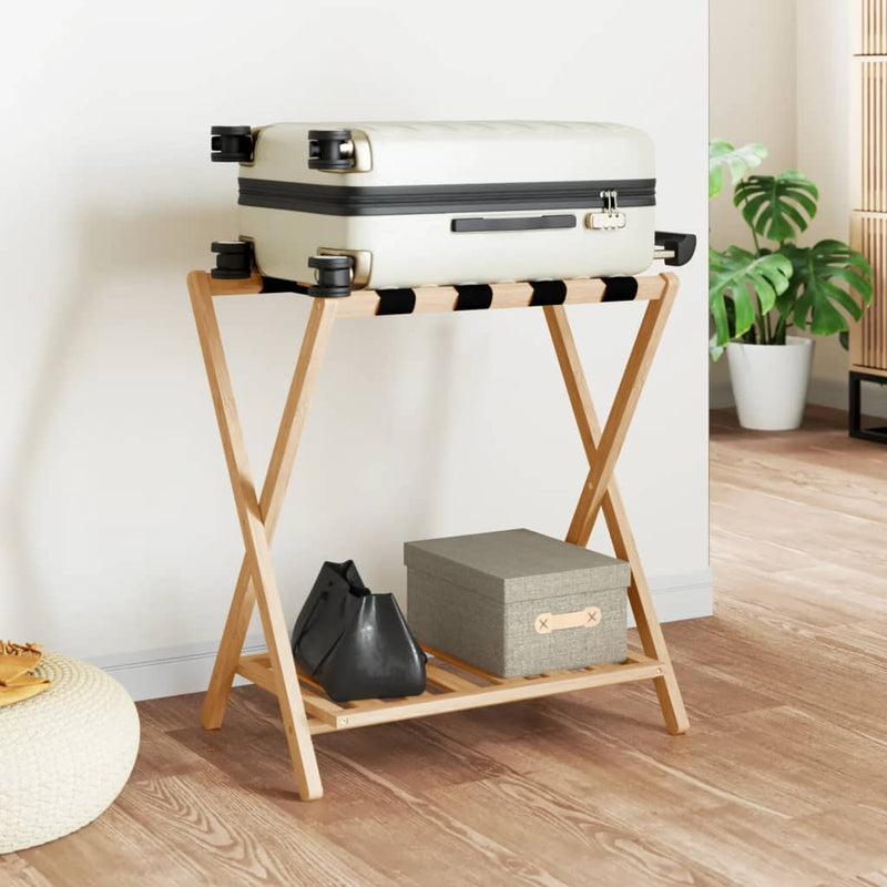 Afbeelding laden in galerijviewer, Vidaxl bagagerek 68x38x58 cm bamboe