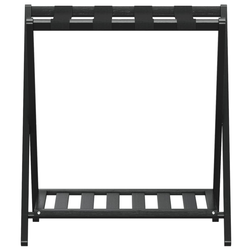 Afbeelding laden in galerijviewer, Vidaxl bagagerek 68x38x58 cm bamboe zwart