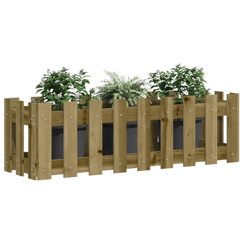 Afbeelding laden in galerijviewer, Vidaxl plantenbak verhoogd hekontwerp 100x30x30 cm geïmpregneerd hout