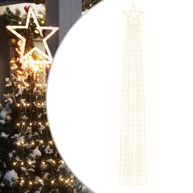 Afbeelding laden in galerijviewer, Vidaxl kerstboomverlichting 320 warmwitte led's 375 cm