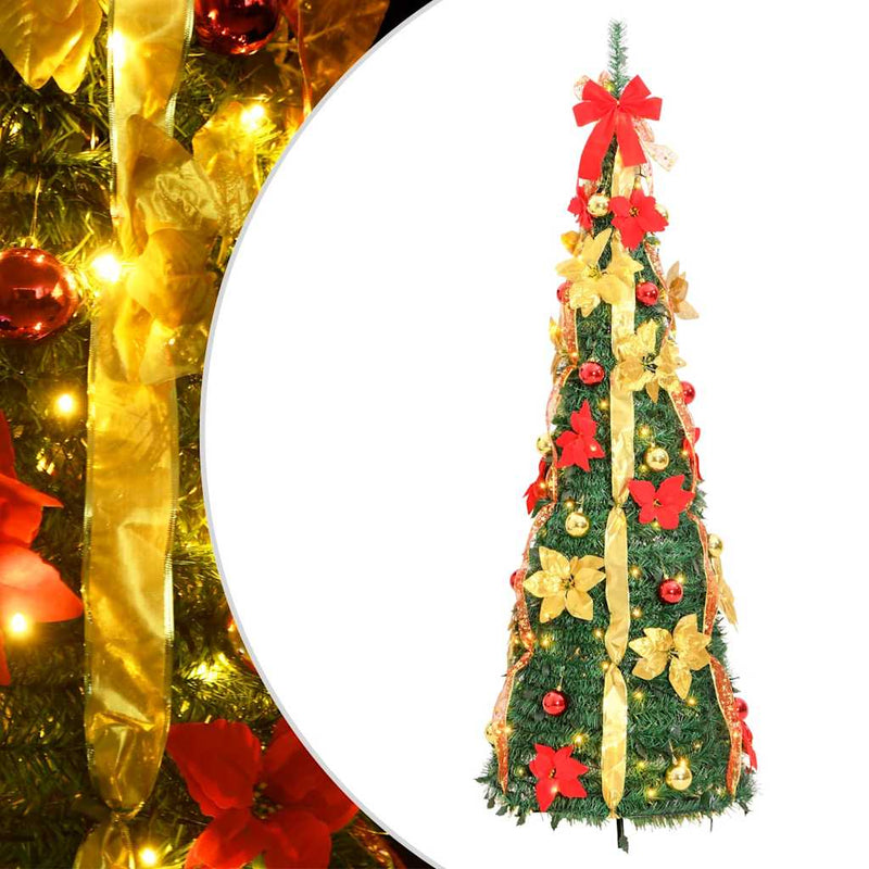 Afbeelding laden in galerijviewer, Vidaxl kunstkerstboom pop-up 200 led's 210 cm groen