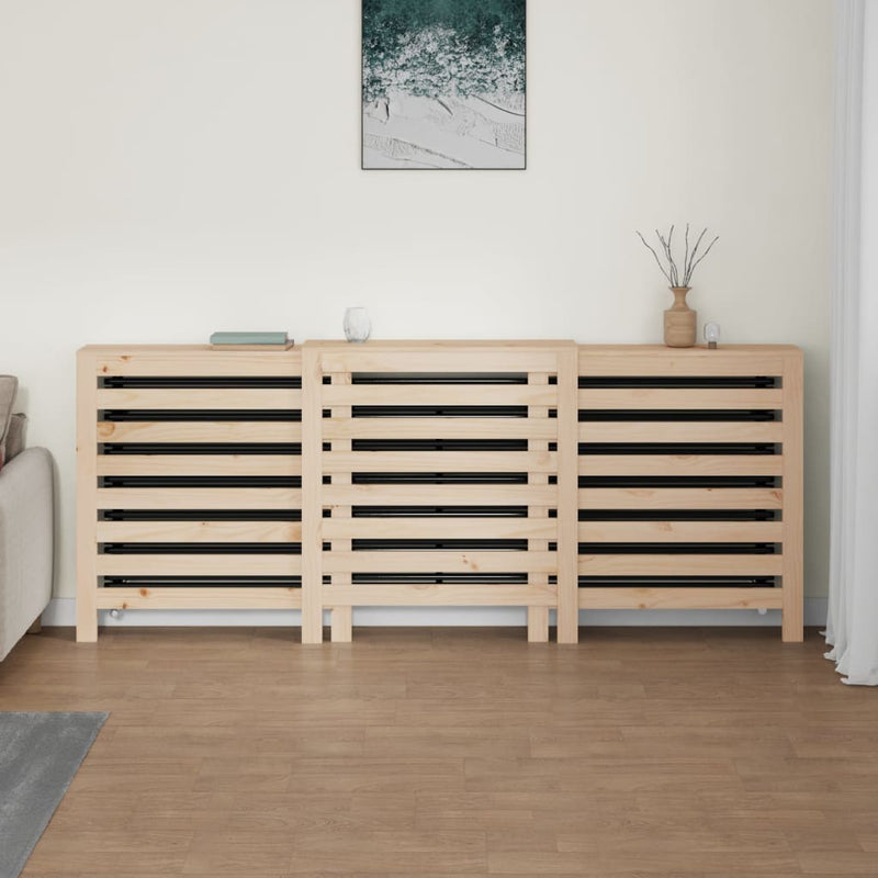 Afbeelding laden in galerijviewer, Vidaxl radiatorombouw 210x21x85 cm massief grenenhout