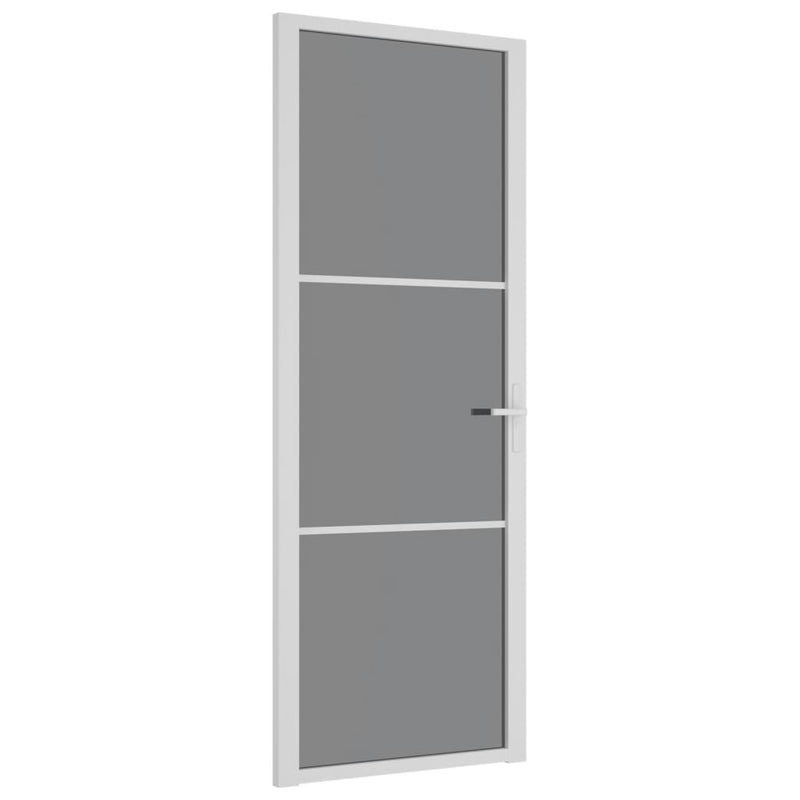 Afbeelding laden in galerijviewer, Vidaxl binnendeur 76x201,5 cm esg-glas en aluminium wit