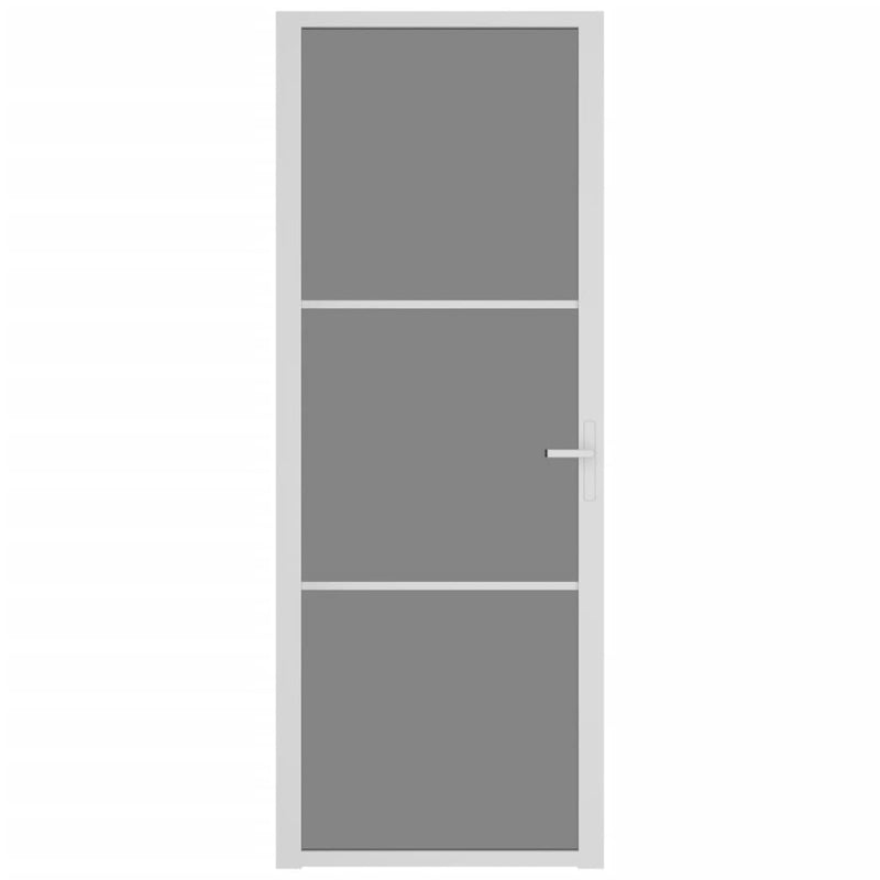 Afbeelding laden in galerijviewer, Vidaxl binnendeur 76x201,5 cm esg-glas en aluminium wit