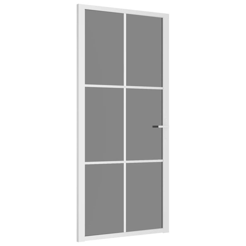 Afbeelding laden in galerijviewer, Vidaxl binnendeur 93x201,5 cm esg-glas en aluminium wit