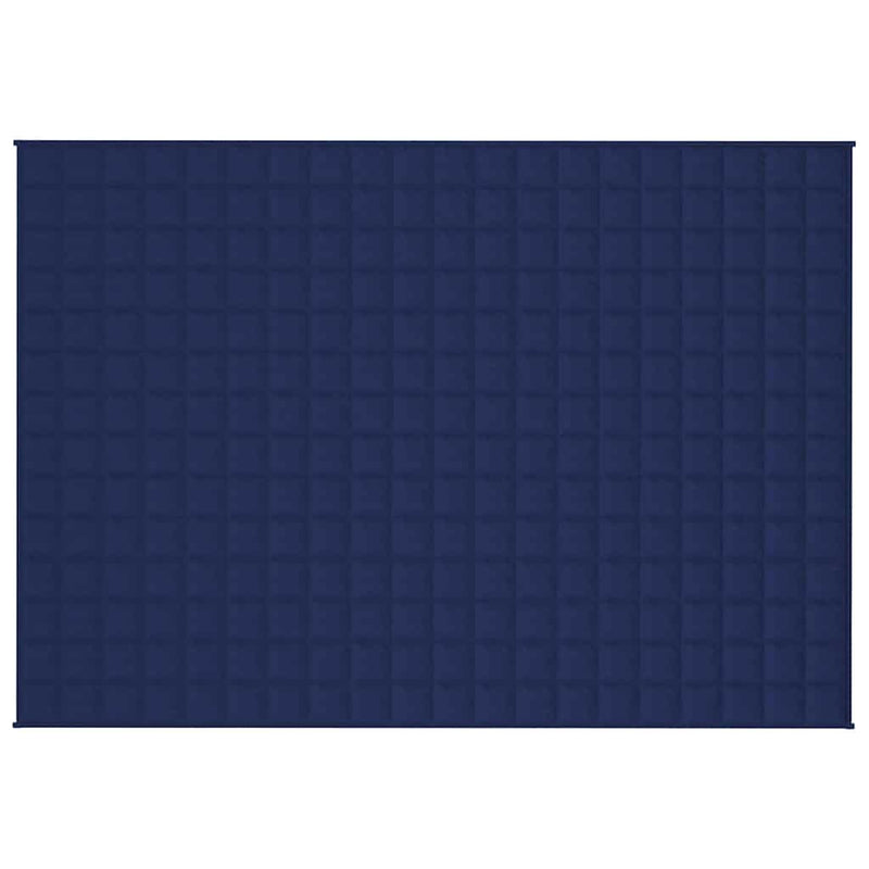 Afbeelding laden in galerijviewer, Vidaxl verzwaringsdeken 138x200 cm 6 kg stof blauw